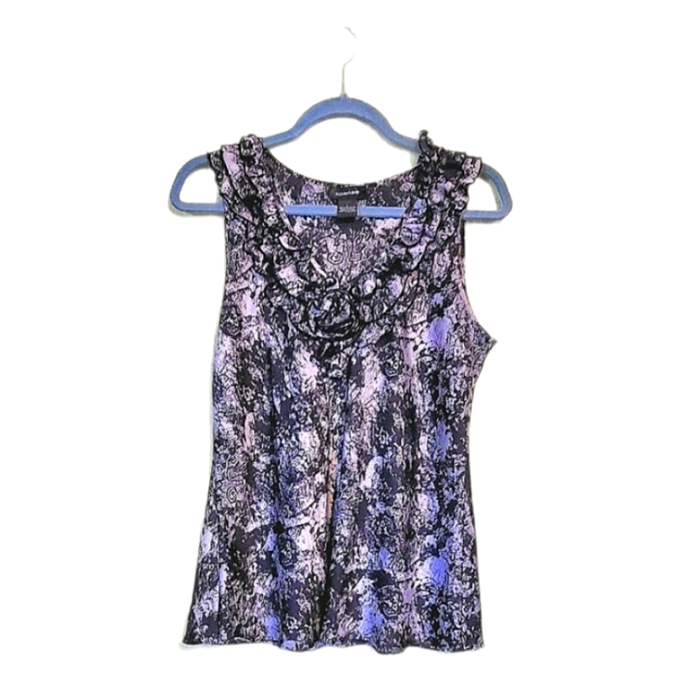 Spense sleeveless silk blouse.